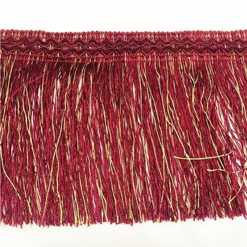 5yard Braided Fringe Tassel Lace Trimming Fabric Applique Trim Band for Bags Clothes Curtain Decorated Sewing Accessories T2616