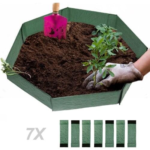 7Pcs DIY Garden Planting Fence DIY Vegetable Garden Fence Changeable Planting Frame Gardening Planting Flower Bed