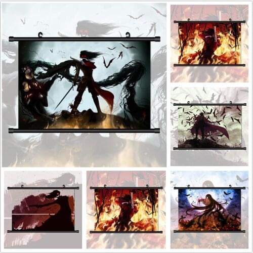 WTQ Anime Posters Hellsing Alucard Anime Manga HD Print Wall Decor Canvas Painting Wall Art Picture Room Decor Home Decor