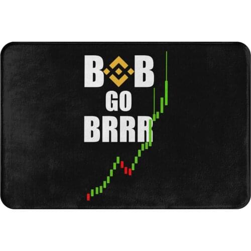 Binance Coin Crypto Miners Kitchen Non-Slip Carpet To The Moon Living Room Mat Welcome Doormat Home Decoration Rug