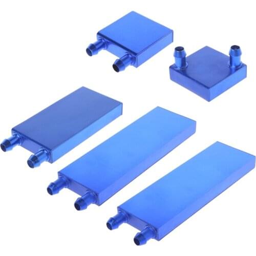 Aluminum Alloy Water Cooling Block For Liquid Cooler Silver System Heat Sink T3LB