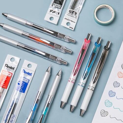Japan Limit Clear Edition Pentel BLN75TL Energel Infree Gel Pen 0.5mm Clear Retractable Fast Dry Scrapbook Color Ink Pen