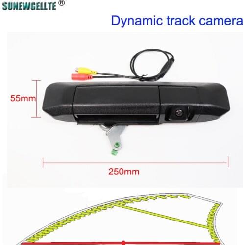HD 1080P Dynamic Trajectory Car Parking Rear View Trunk Handle Camera For Toyota Tacoma