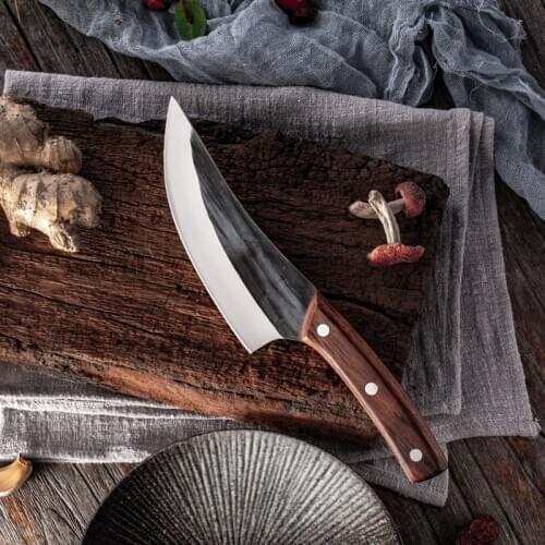 Boning Knife Handmade Forged Hammered Chef Kitchen Knives BBQ Tools Butcher Meat Cleaver Outdoor Camping Gadgets Home Cooking