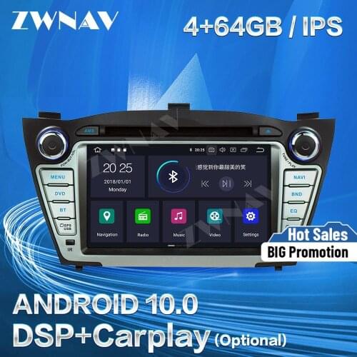 Carplay For Hyundai Tucson 2009 2010 2011 2012 2013 2014 2015 2016 Android 10 Screen Player GPS Unit Audio Stereo Radio Recorder