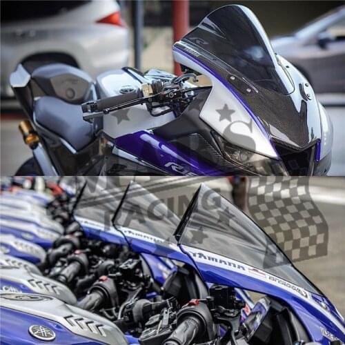 Motorcycle Sport Windshield WindScreen Deflector Visor Viser For YAMAHA YZF-R15 V3.0 2017-2019 YZF R15 V3 17'-19' Double Bubble