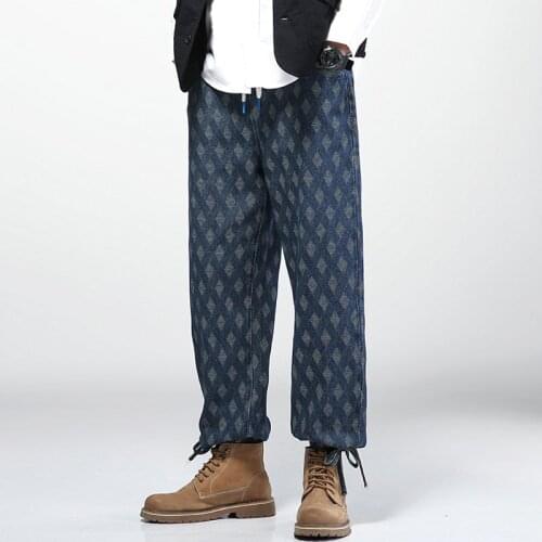 2021 Printing Jeans Man Peto Vaquero Hombre Men Pants Trousers Pantalon De Hombre Streetwear Jeans Homme Man Jeans Pants Comfort