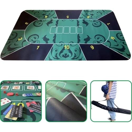 Poker Table Layout Tabletop Mat Rectangle Household Pad Felt Card Game Tabletop Table Cloth Accessories For Casino