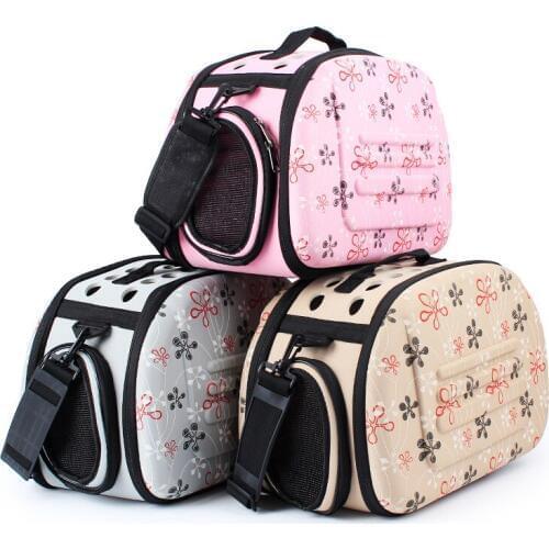 Portable Pet Breathable Shoulder Bag Handbag Space EVA Cats Dogs Backpack Pet Bag Outdoor Folding Travel Shoulder Bag Cats Dogs