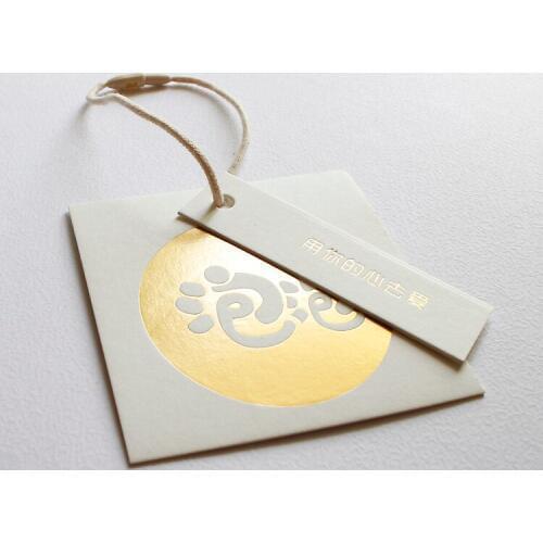 Customized print clothing hang tag paperboard garment swing hanging tag hand tags DP18005