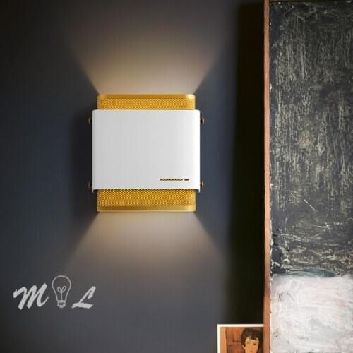 Industrial Wall Sconces Modern 6W Led COB Wall Lamp Iron Gold Honeycomb Wall+lamps Cafe Shop Light Stair Lighting Fixtures Wall