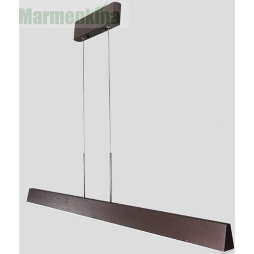 Modern minimalist office dining room living room chandelier LED strip straightedge acrylic aluminum lamp