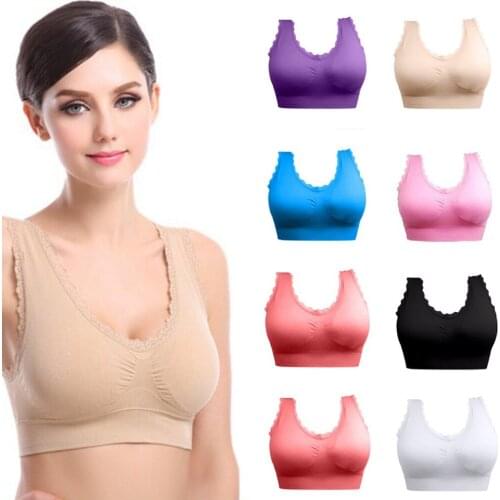 Sports Bras Padded Seamless High Impact Support for Yoga Workout Running Cotton Fitness Sexy Breathable Dropship #0404