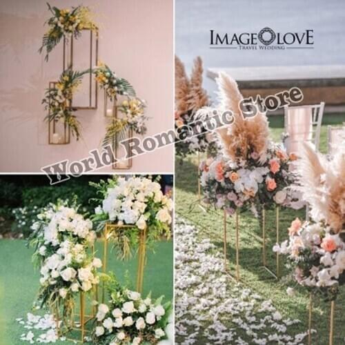 Wedding Centerpiece Metal Flower Stand Wedding Road Leads Party Decoration