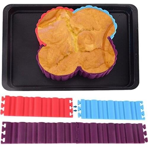 High Temperature Resistant Creative Cake Silicone Mold Free Size Combination Stitching Changeable Shape Cake Baking DIY Mold