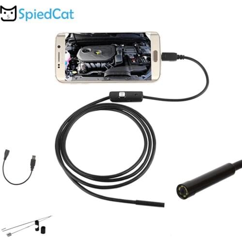 8mm Lens Mini Waterproof Android Endoscope Snake Pipe Inspection 1M/2M/3.5M/5M/10M Soft Cable Compatible Android Smartphone PC