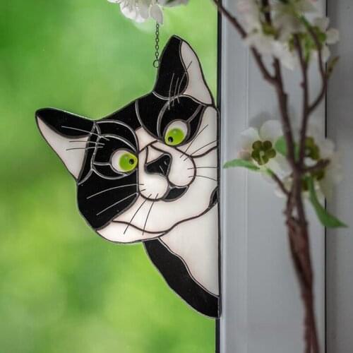 Funny Cat/dog/dragonfly/shape Decoration Colorful Pendants Home Window Ornaments