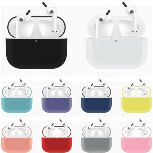 Earphone Case For Apple AirPods Pro Silicone Cover Wireless Bluetooth Headphone Air Pods Pouch Protective For AirPod Silm Case