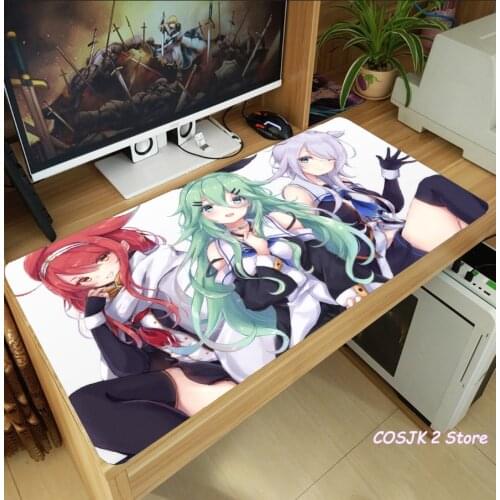 Anime Azur Lane kawakaze Asashio Yūdachi Oushio Mouse Pad Thicken Laptop Gaming Mice Mat Table Keyboard Mat Anti-Slip Playmat