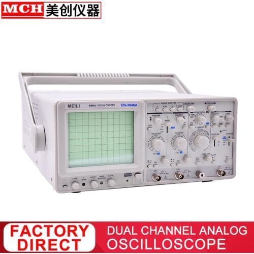 Dual channel dual tracking sweep trigger lock analog oscilloscope 40M 50M 60M OS-3040A OS-3050A OS-3060A