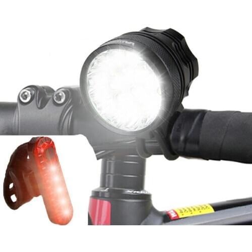 Rechargeable 12000mAh Battery 30000lm 16x XML T6 LED 3Modes Bicycle Light Led Bike front Light Headlight Lamp Bike Accessories