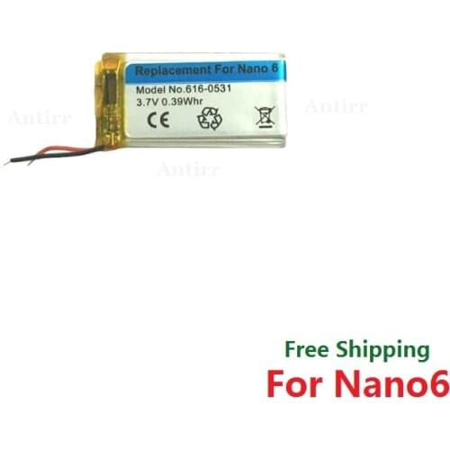 3.7V Li-ion Battery Replacement 330mAh for iPod Nano 6 6th Gen 8GB 16GB