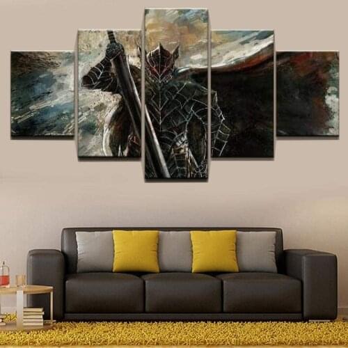 5 Piece Wall Art Canvas Anime Manga Pictures Figure Dark Knight Posters And Prints Living Room The Home Decoration Painting