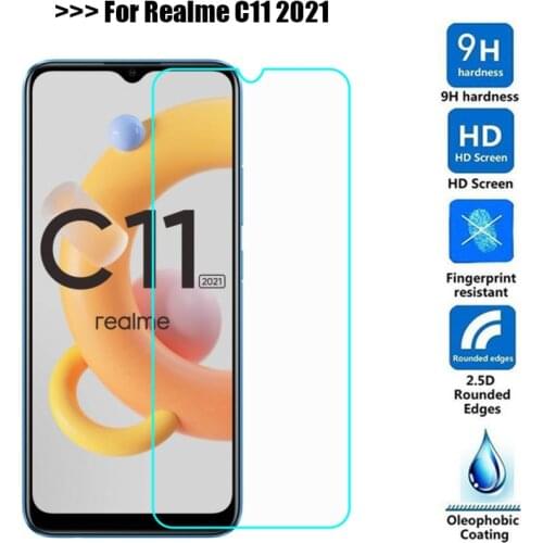 9H Protective Glass For Realme C11 2021 Screen Protector Phone Film Tempered Glass for Realmi RealmeC11 2011 Pelicula De Vidrio