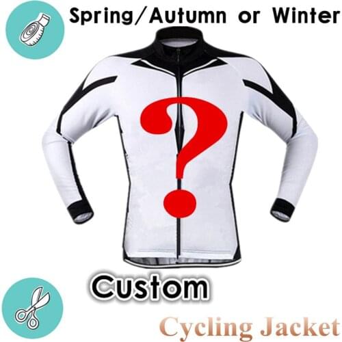 Por Custom Winter Cycling Jersey Windproof Autumn Long Sleeve Cycling Jacket Personal Customized Cycling Clothing Bike Clothes