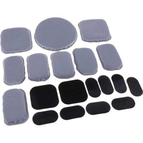 1 Set 19 Pcs Universal Comfort Replace Foam Pads Padding Accessories Kits For Fast Helmet Mich/ACH/USMC/PASGT Style
