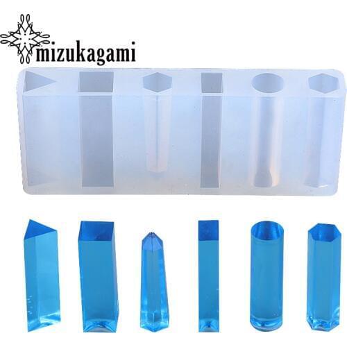 1pcs UV Resin Jewelry Liquid Silicone Mold Hexagon Circular Triangle Resin Charms Pendant Lanugo Mold Resin Molds For Jewelry