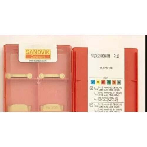 10PCS CARBIDE INSERT N123G2-0400-RM 2135