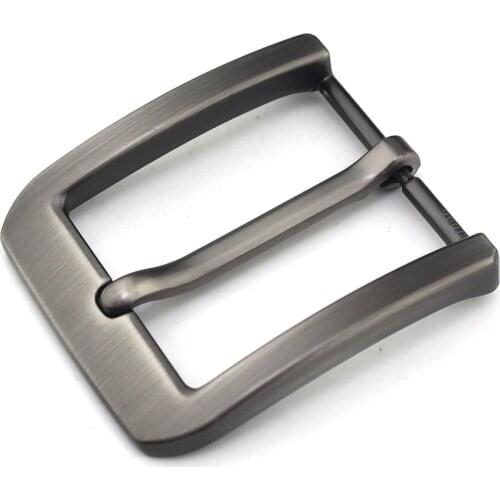 1x Metal 4cm Belt Buckle Mens Casual End Bar Heel bar Single Pin Belt Half Buckle Leather Craft Jeans Webbing fit for 38mm belt