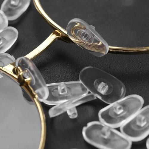 20Pair Glasses Holder Silica Gel Nose Pads Vision Health Care Anti-Slip Tools Care Silicone Eyeglass Sunglass Accessories