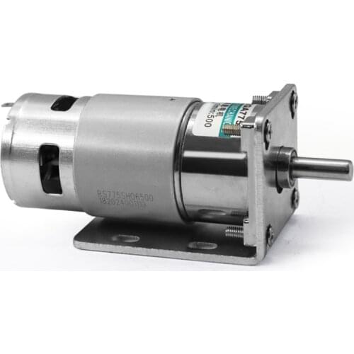 42GA775 DC 12V 24V All Metal Gear Motor With Bracket