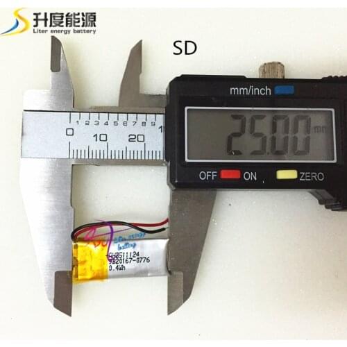 501225 511124 501024 Small 501225 3.7v rechargeable lipo battery 3.7v 110mah