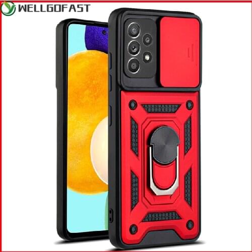 Armor Shockproof Case for Samsung A12 A52 A82 A72 A32 A11 A51 A71 S21 S20 FE Ultra Plus Push Protection Car Magnetic Phone Cover