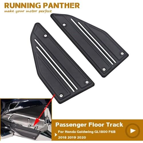 Black Motorcycle passenger floor double Track plug-in for Honda Goldwing GL1800 GL 1800 F6B 2018 2019 2020