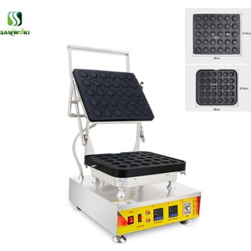 Electric tartlet shell pan egg tart shell mould non-stick round bowl shape waffle maker machine tartlet forming machine