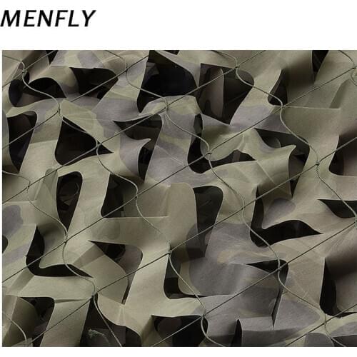 MENFLY Military Camouflage Nets for Huntting Reinforced with Mesh Cover Garnished Network Army Training Camping Hidden Awning