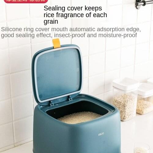 Storage Rice Bucket Home Rice Container Insect-Proof Storage Cereals Sealed with Lid Storage Box