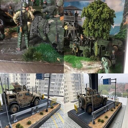 Shrubs Grasses Simulation Model Scene Mini Landscape Building Model Production Sand DIY Materials Model Military Table F1S6