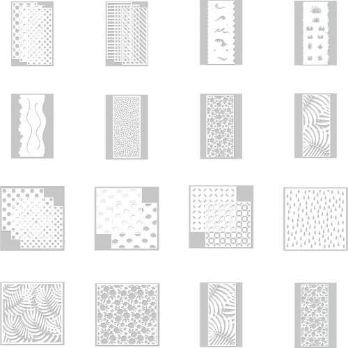 Mosaic Wavy Line Metal Cutting Diary Dies And Stamps Stencils For Scrapbooking Stamps Embossing Mold Diy Paper Cards Craft