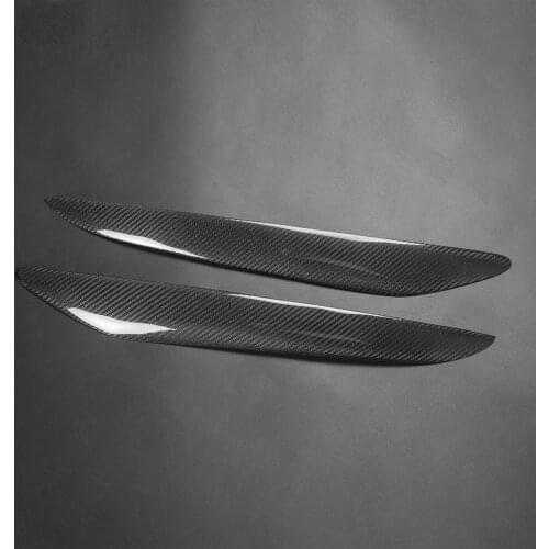 Carbon fiber Headlight Eyebrows Eyelids for 2010-2013 Mazda 3 Mazda3 JDM