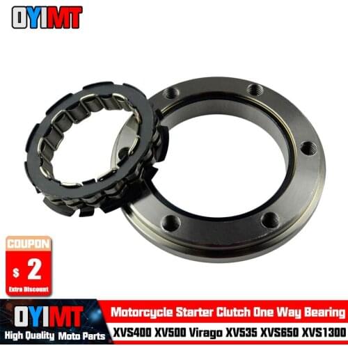 Motorcycle Starter Clutch One Way Bearing For Yamaha XVS400 Drag Star Classic XV500 Virago XV535 XV535 Silverado V-Star Custom