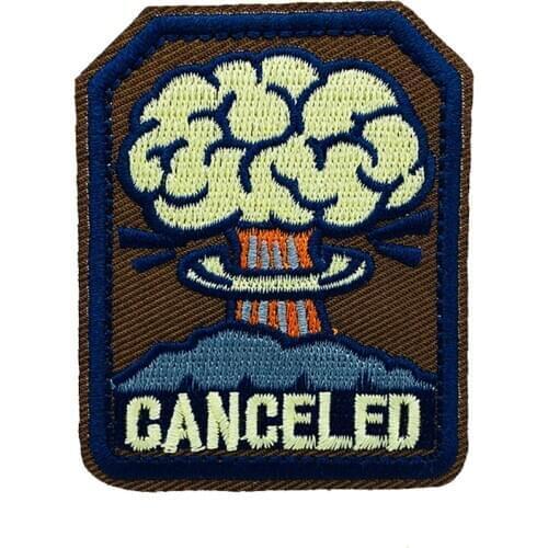 CANCELED Explosion creativity embroidery patch DIY Iron on Clothes Cropped Badges Applique for Jeans Decoration Apparel Garment