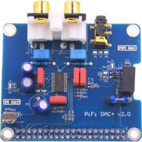 PIFI Digi DAC+HIFI DAC Audio Sound Card Module I2S interface for Raspberry pi 3 2 Model B B+Digital Pinboard V2.0 Board SC08