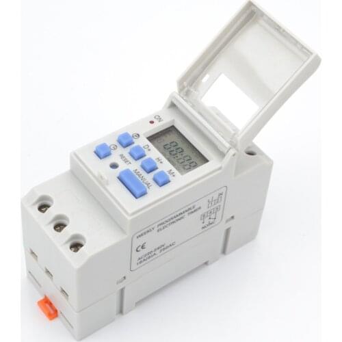 7 Days Programmable Digital Timer Switch Relay Control 220V 230V 6A 10A 16A 20A 25A 30A Electronic Weekly Home Timing Socket