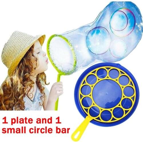 Bubble Machine Blowing Bubble Tool Soap Bubble Making Machine Toy Big Bubble Dish Bubble Wand Large Bubble Tray Set Outdoor Gift