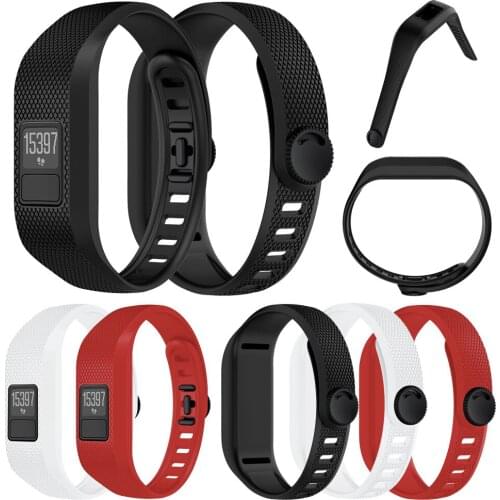 Silicone Watchband For Garmin Vivofit 3 Strap Bracelet Wrist Band Correa de reloj pasek do zegarka bracelet de montre
